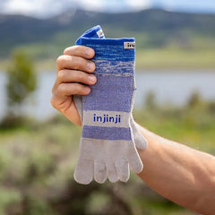 Injinji Trail Midweight Mini Crew Mens Neptune