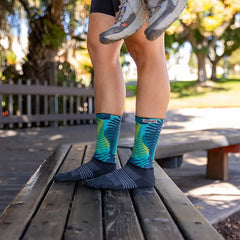 Injinji Trail Midweight Crew Mens Jungle (Artist Designed SS26)