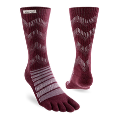 Injinji Outdoor Midweight Crew Mens Garnet