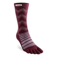 Injinji Outdoor Midweight Crew Mens Garnet