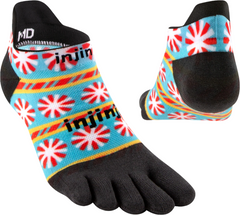 Injinji Run Light Weight Mens No Show Peppermint (Artist Designed AW24)