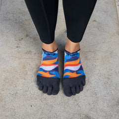 Injinji Run Light Weight No Show Womens Botanic (Artist Designed SS26)
