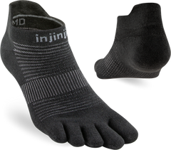 Injinji Run Light Weight No Show Mens Black