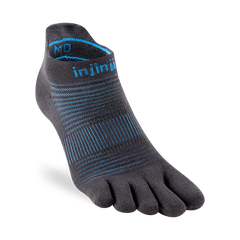 Injinji Run Light Weight No Show Mens Carbon