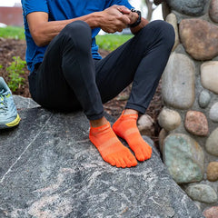 Injinji Run Light Weight No Show Mens Flame