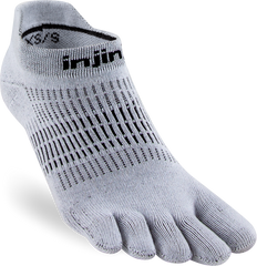 Injinji Run Light Weight No Show Womens Grey