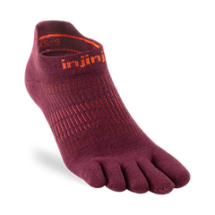 Injinji Run Light Weight No Show Womens Mahogany
