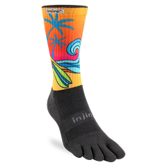Injinji Artist Designed Hanna Trail Midweight Crew Men's Surf (AW25)