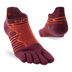 Injinji Ultra Run No Show Mens Mahogany