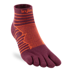 Injinji Ultra Run Mini Crew Mens Mahogany