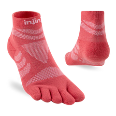 Injinji Ultra Run Mini Crew Womens Coral