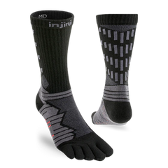 Injinji Ultra Run Crew Mens Obsidian