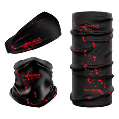 Barefoot Junkie Seamless Mulifunctional Scarf Black Red