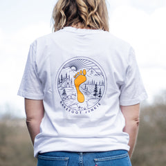 Barefoot Junkie Explore T-Shirt White (Unisex Fit)