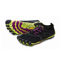 V-RUN Womens Black Yellow Purple
