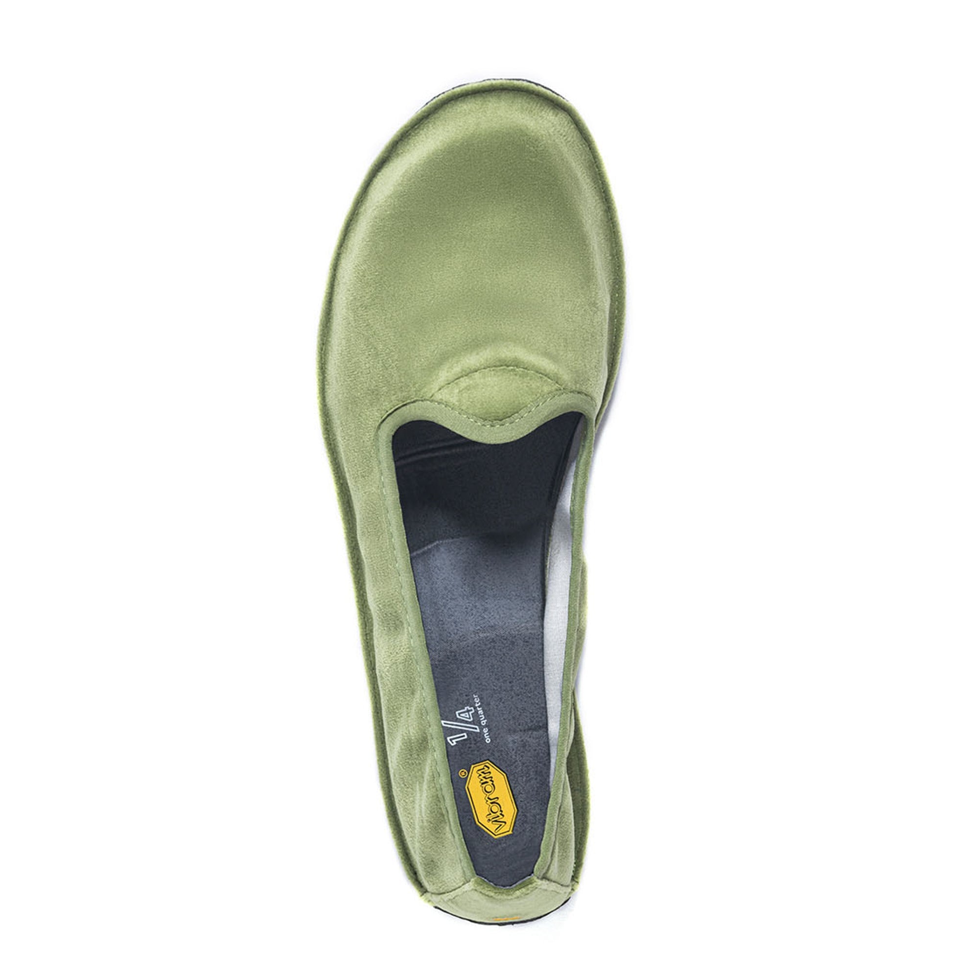 One Quarter Womens Velvet Green