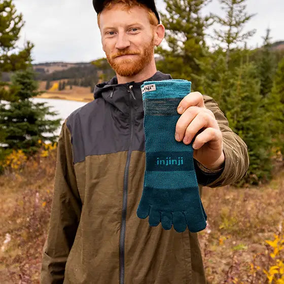 Injinji Trail Midweight Mini Crew Mens Midnight