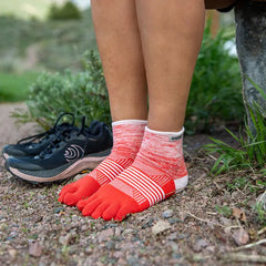 Injinji Trail Midweight Mini Crew Womens Hibiscus