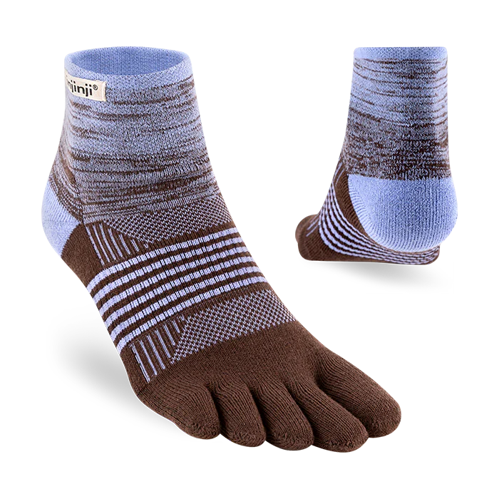 Injinji Trail Midweight Mini Crew Womens Periwinkle