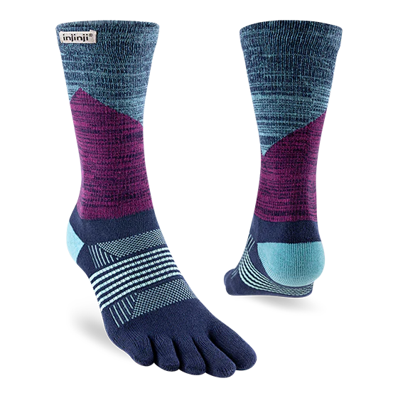 Injinji Trail Midweight Crew Women's Twighlight