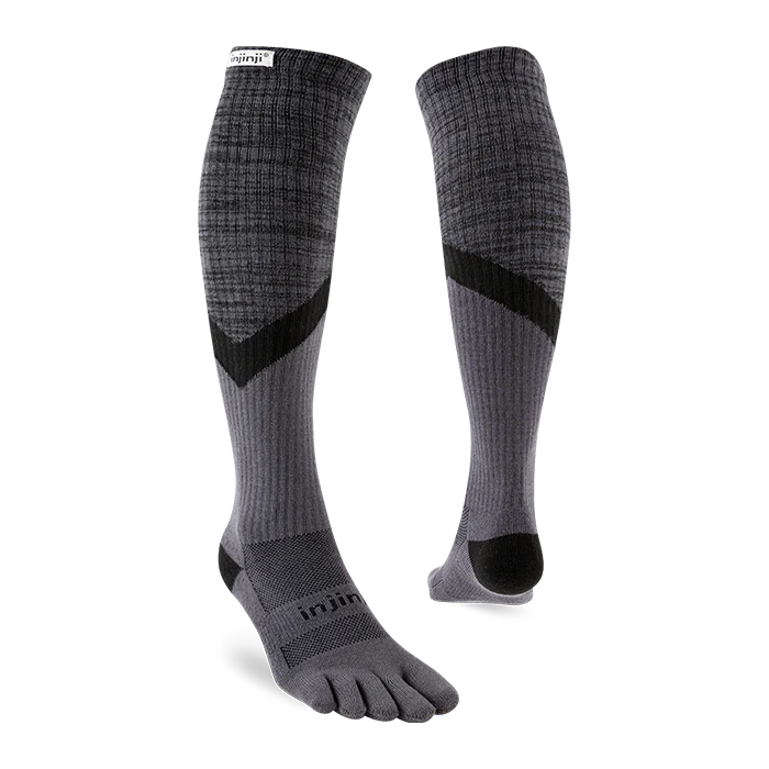 Injinji Trail Midweight Over Calf Coolmax Granite