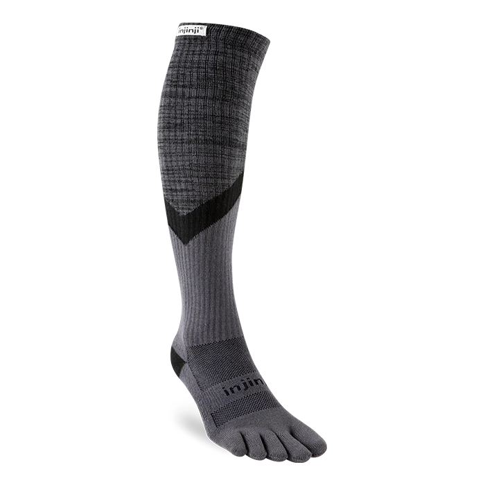 Injinji Trail Midweight Over Calf Coolmax Granite