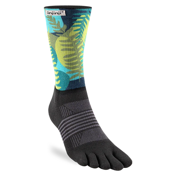Injinji Trail Midweight Crew Womens Jungle (Artist Designed SS26)
