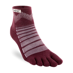 Injinji Outdoor Midweight Mini Crew Mens Garnet