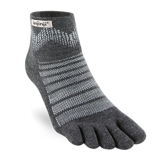 Injinji Outdoor Midweight Mini Crew Mens Slate
