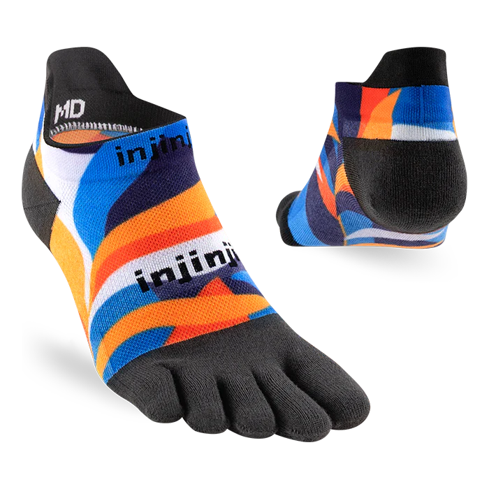 Injinji Run Light Weight Mens No Show Botanical (Artist Designed SS26)