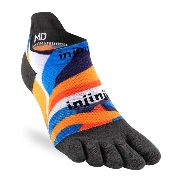 Injinji Run Light Weight Mens No Show Botanical (Artist Designed SS26)