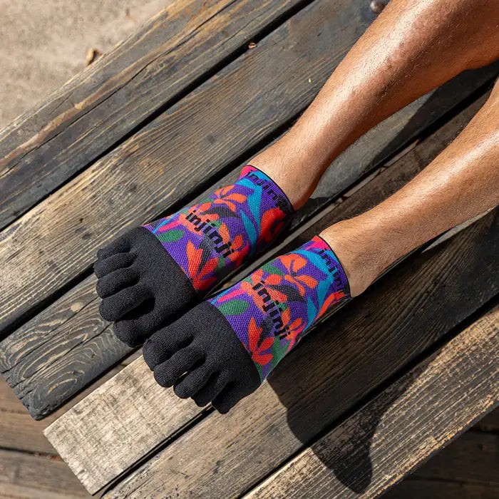 Injinji Run Light Weight Mens No Show Tropical (Artist Designed SS26)