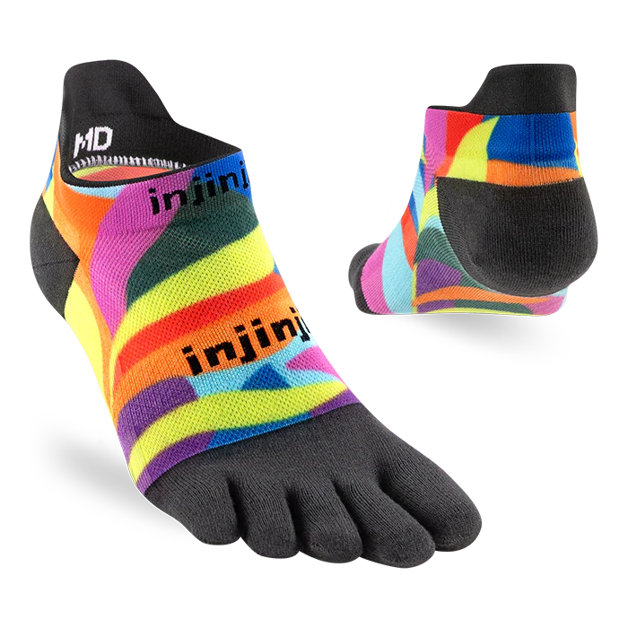 Injinji Run Light Weight Mens No Show Verdure (Artist Designed SS26)