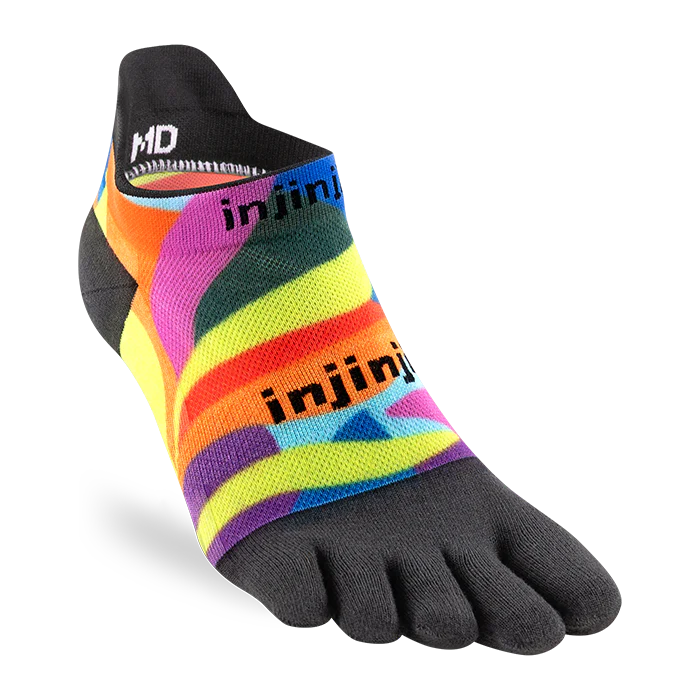 Injinji Run Light Weight Mens No Show Verdure (Artist Designed SS26)
