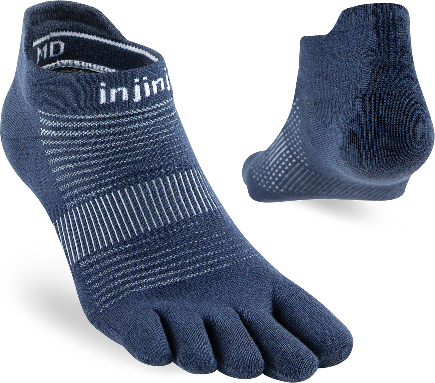 Injinji Run Light Weight No Show Mens Navy