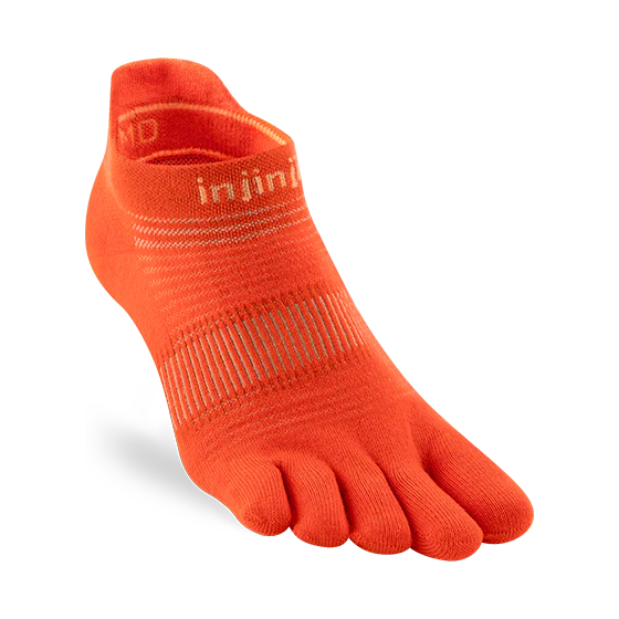 Injinji Run Light Weight No Show Mens Flame