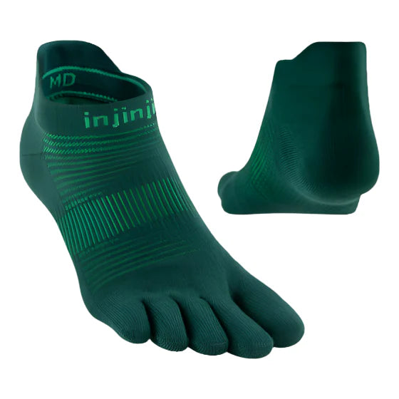 Injinji Run Light Weight No Show Mens Jade