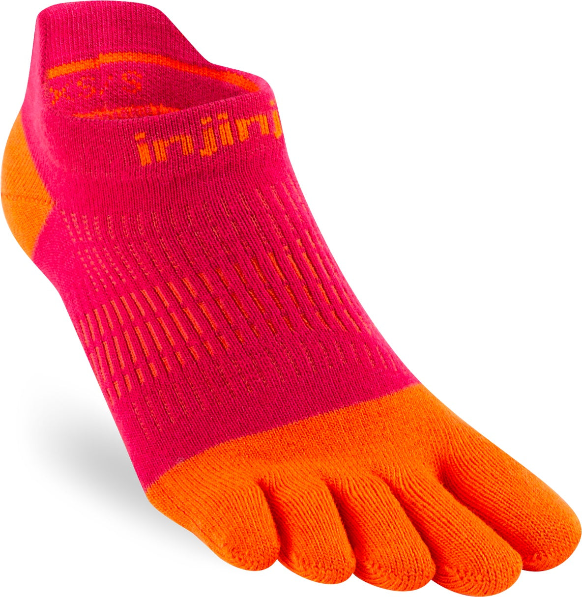 Injinji Run Light Weight No Show Womens Chilli
