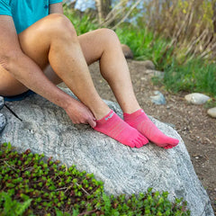Injinji Run Light Weight No Show Womens Coral