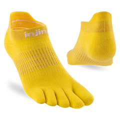 Injinji Run Light Weight No Show Womens Lemon