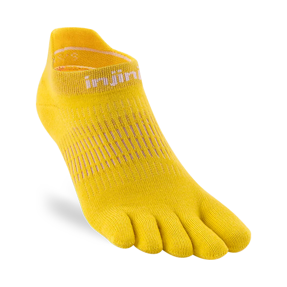 Injinji Run Light Weight No Show Womens Lemon