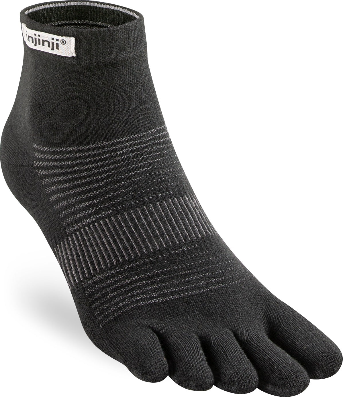 Injinji Run Light Weight Mini Crew Mens Black