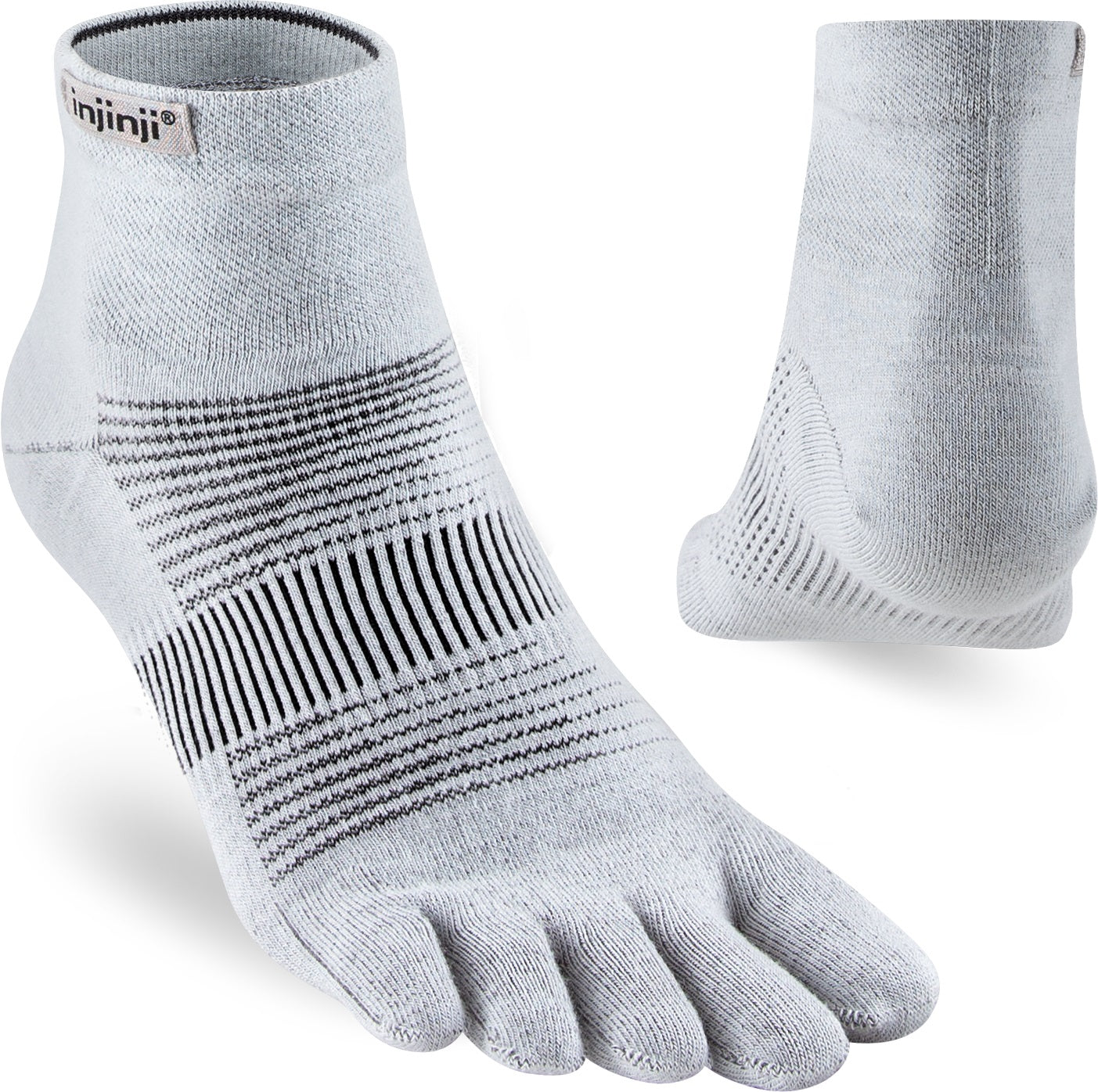 Injinji Run Light Weight Mini Crew Mens Gray