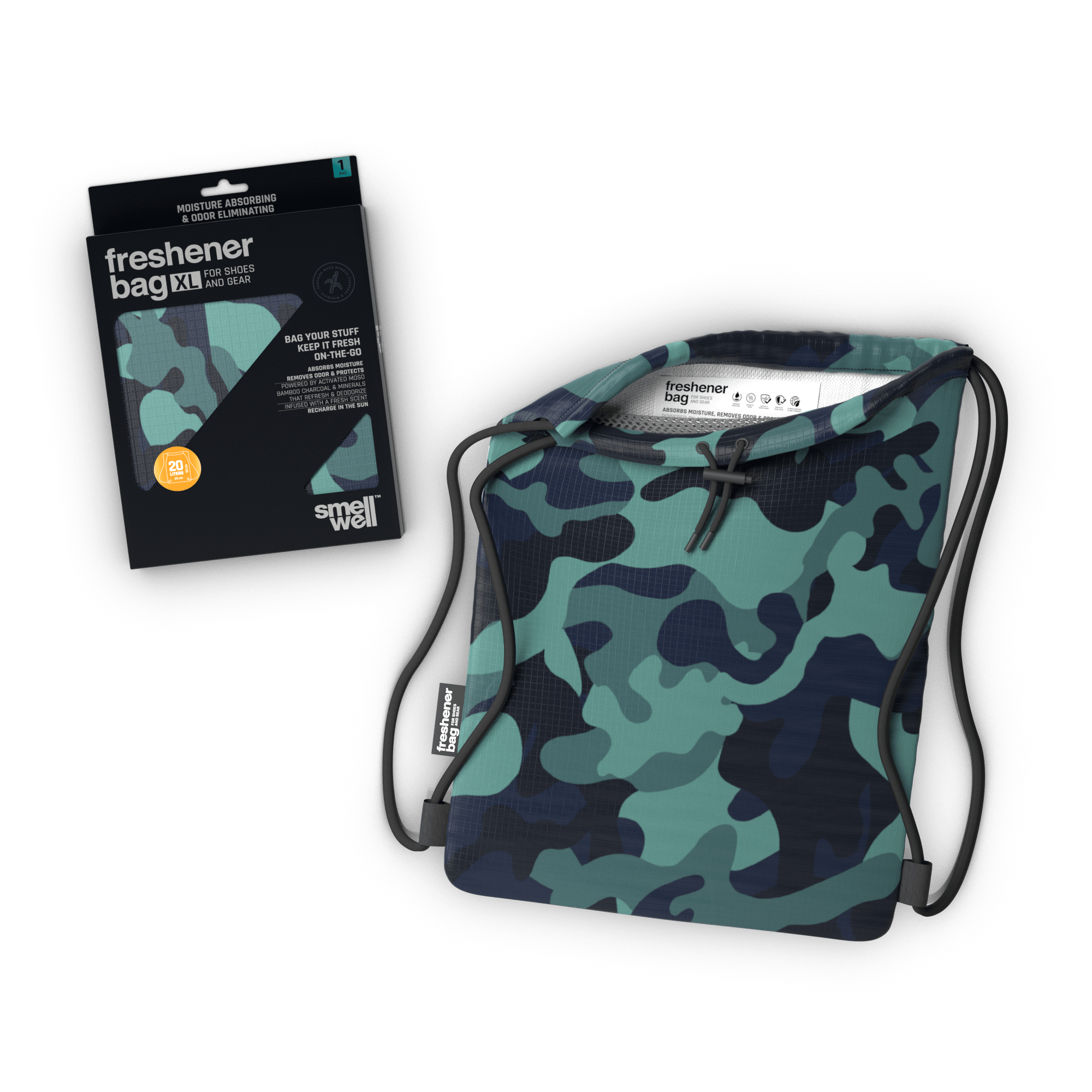 SmellWell XL Bag Camo Green