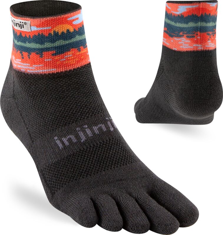 Injinji Trail Midweight Mini Crew Men's Reflection (Artist Designed 2025)