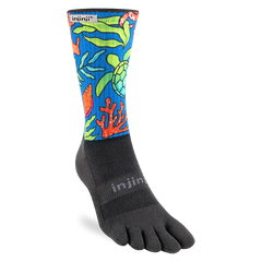 Injinji Artist Designed Hanna Trail Midweight Crew Men's Ocean (AW25)
