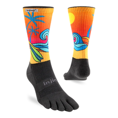 Injinji Artist Designed Hanna Trail Midweight Crew Men's Surf (AW25)