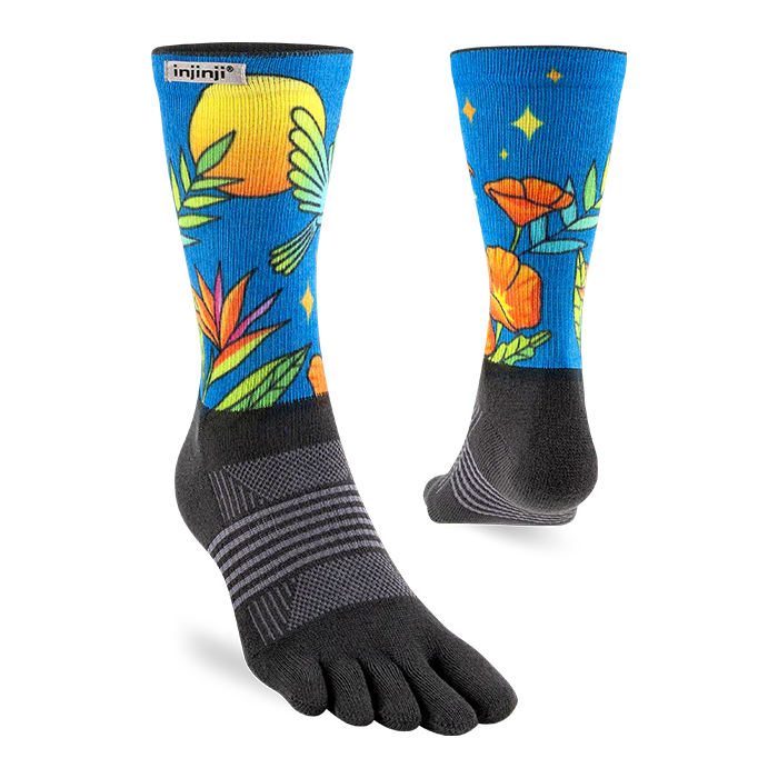 Injinji Artist Designed Hanna Trail Midweight Crew Women's Parrot (AW25)