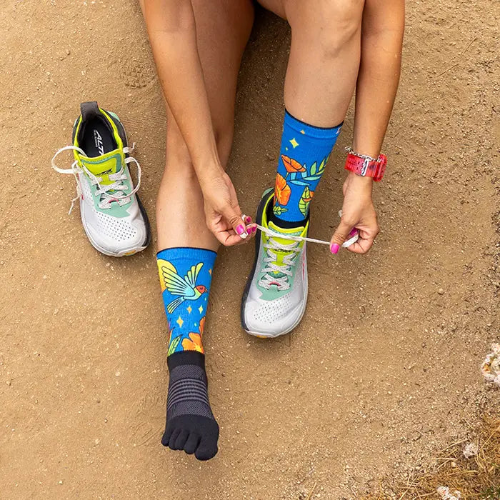 Injinji Artist Designed Hanna Trail Midweight Crew Women's Parrot (AW25)