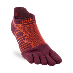 Injinji Ultra Run No Show Mens Mahogany